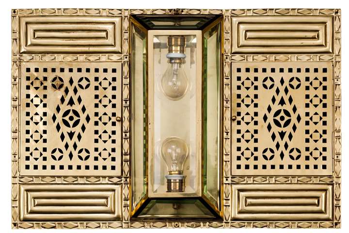 A PAIR OF EXTRAORDINARY SECESSIONIST WALL SCONCES